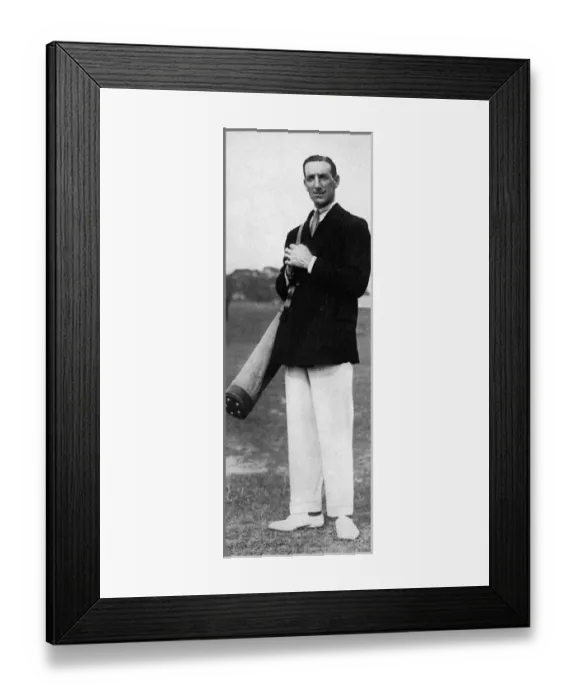 Framed Print : Captain Leslie Cheape, polo player, on the golf links, 1914 Framed Print : Captain Leslie Cheape, polo player, on the golf links, 1914