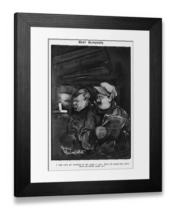 Framed Print : Real Sympathy by Bruce Bairnsfather