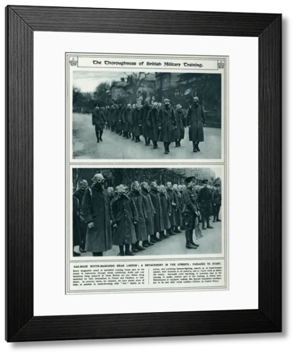 Framed Print : British military battlefield training 1917 Framed Print : British military battlefield training 1917