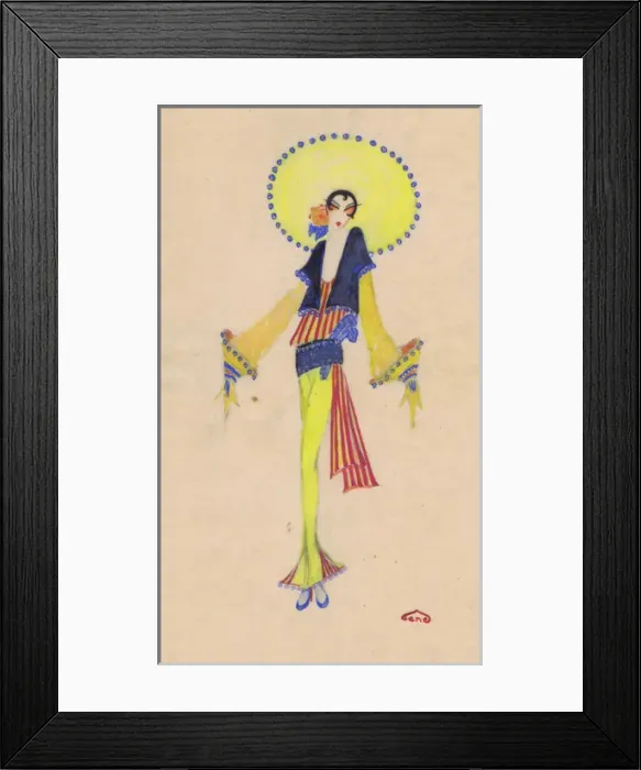 Framed Print : Costume design by Gene Boshko Framed Print : Costume design by Gene Boshko