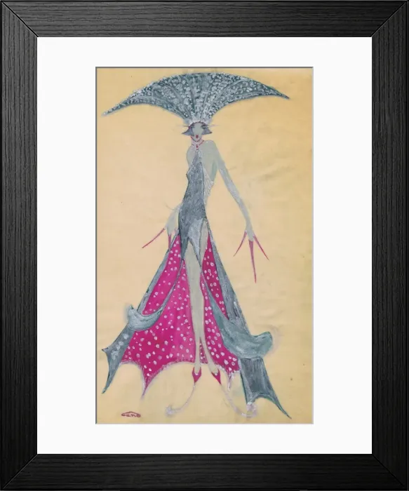 Framed Print : Costume design by Gene Boshko Framed Print : Costume design by Gene Boshko