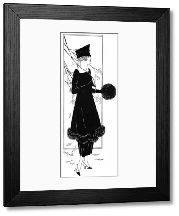 Framed Print : An autumn gown from Madame Barris, 1917 Framed Print : An autumn gown from Madame Barris, 1917