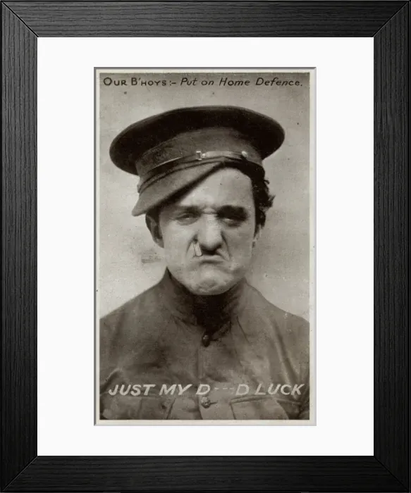Framed Print : Just my D- - D Luck! 1915 Framed Print : Just my D- - D Luck! 1915