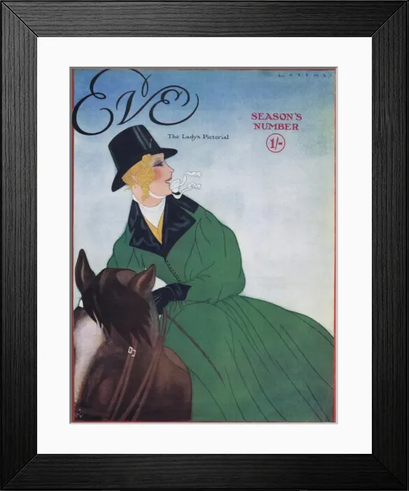 Framed Print : Cover of Eve Magazine