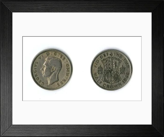 Framed Print : British coin, George VI half crown