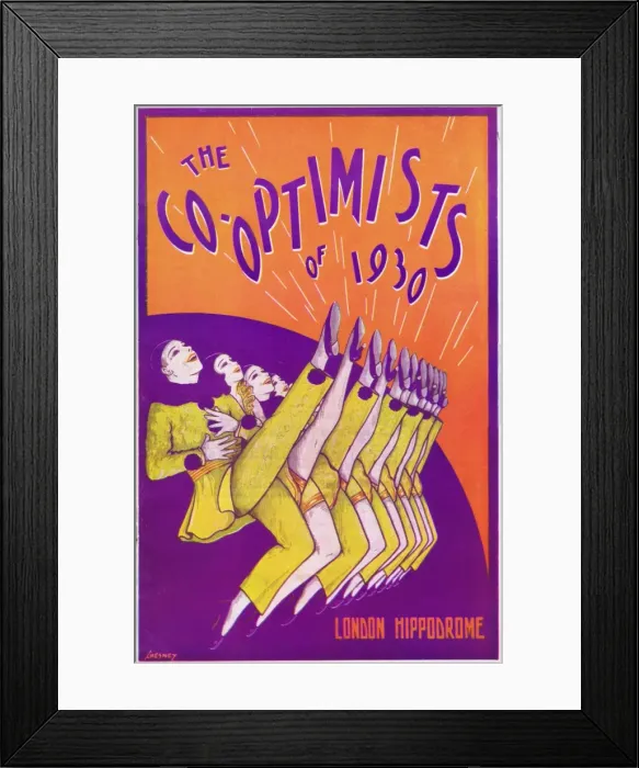 Framed Print : Programme for The Co-optomists of 1930 Framed Print : Programme for The Co-optomists of 1930