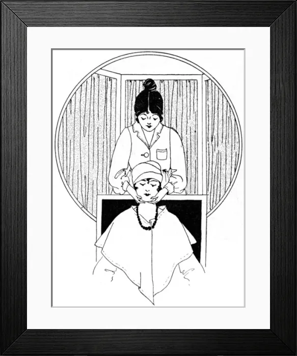 Framed Print : Helena Rubinstein facial, 1917 Framed Print : Helena Rubinstein facial, 1917