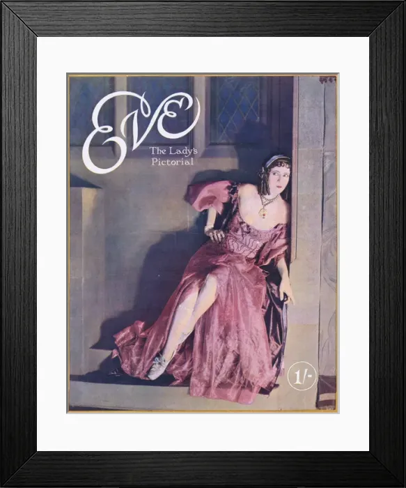 Framed Print : Cover of Eve Magazine Framed Print : Cover of Eve Magazine