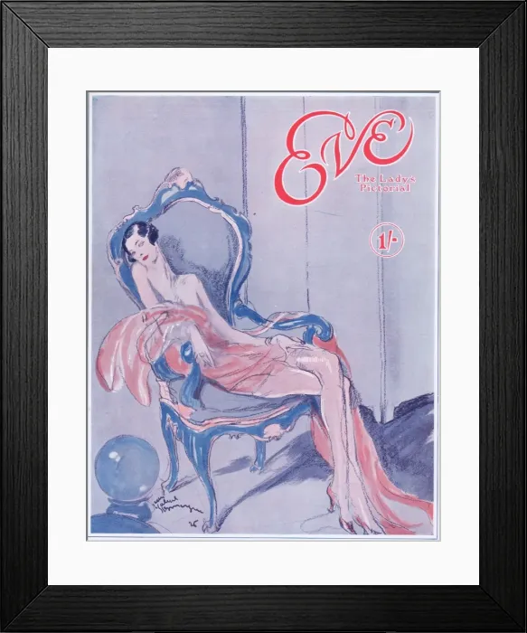 Framed Print : Cover of Eve Magazine Framed Print : Cover of Eve Magazine