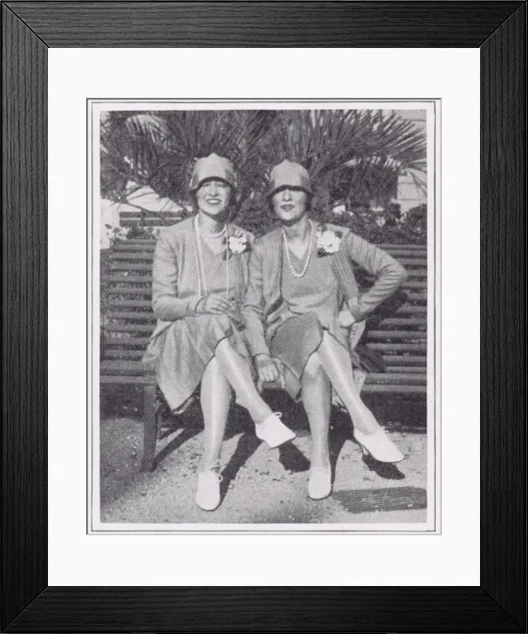 Framed Print : The Dolly Sisters at Cannes Framed Print : The Dolly Sisters at Cannes