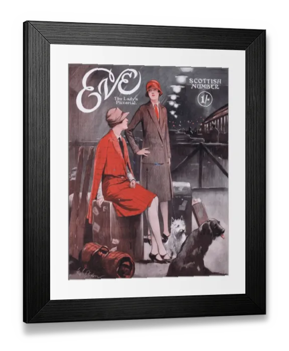 Framed Print : Cover of Eve Magazine