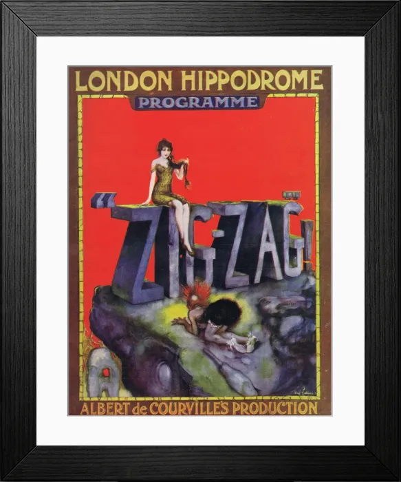 Framed Print : Programme for Zig Zag at the London Hippodrome Framed Print : Programme for Zig Zag at the London Hippodrome