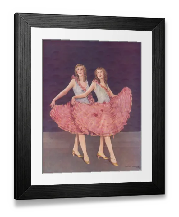 Framed Print : Dollie and Billie in Paris Etoiles, Paris, 1927 Framed Print : Dollie and Billie in Paris Etoiles, Paris, 1927