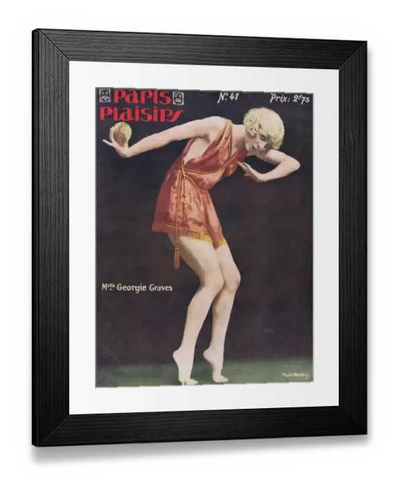 Framed Print : Cover for Paris Plaisirs number 41, November 1925 Framed Print : Cover for Paris Plaisirs number 41, November 1925