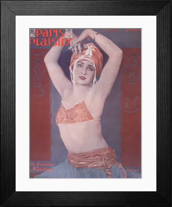 Framed Print : Cover for Paris Plaisirs number 22, March 1924 Framed Print : Cover for Paris Plaisirs number 22, March 1924