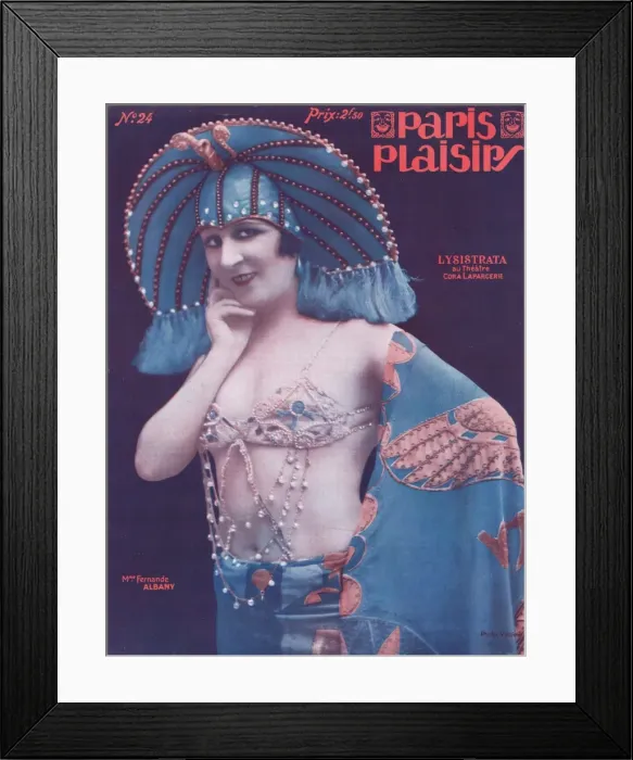 Framed Print : Cover for Paris Plaisirs number 24, May 1924 Framed Print : Cover for Paris Plaisirs number 24, May 1924