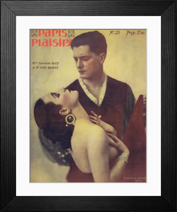 Framed Print : Cover for Paris Plaisirs number 35, May 1925 Framed Print : Cover for Paris Plaisirs number 35, May 1925