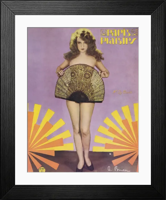 Framed Print : Cover for Paris Plaisirs number 89, November 1929 Framed Print : Cover for Paris Plaisirs number 89, November 1929