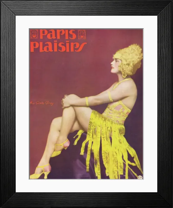 Framed Print : Cover for Paris Plaisirs number 96, June 1930 Framed Print : Cover for Paris Plaisirs number 96, June 1930