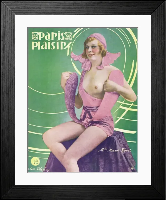 Framed Print : Cover for Paris Plaisirs number 115, January 1932 Framed Print : Cover for Paris Plaisirs number 115, January 1932