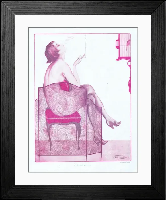 Framed Print : Illustration from Paris Plaisirs number 39, September 1925 Framed Print : Illustration from Paris Plaisirs number 39, September 1925