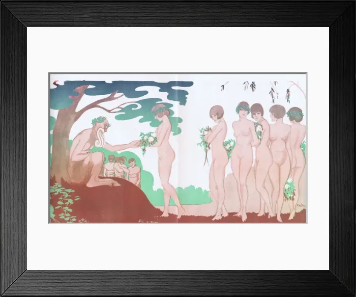 Framed Print : Illustration from Paris Plaisirs number 25, June 1924 Framed Print : Illustration from Paris Plaisirs number 25, June 1924
