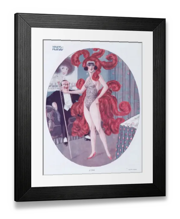 Framed Print : Illustration from Paris Plaisirs number 30, November 1924 Framed Print : Illustration from Paris Plaisirs number 30, November 1924