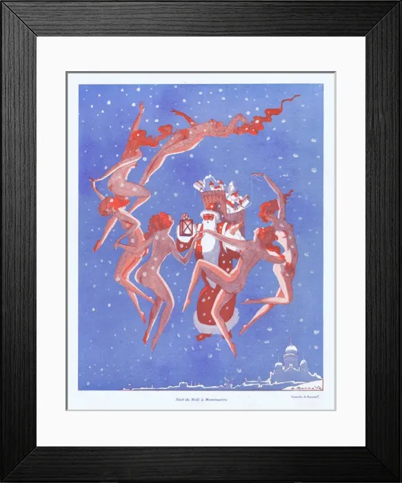 Framed Print : Illustration from Paris Plaisirs number 42, December 1925 Framed Print : Illustration from Paris Plaisirs number 42, December 1925
