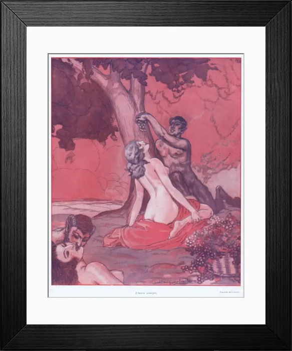 Framed Print : Illustration from Paris Plaisirs number 42, January 1926 Framed Print : Illustration from Paris Plaisirs number 42, January 1926