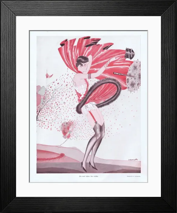 Framed Print : Illustration from Paris Plaisirs number 53, November 1926 Framed Print : Illustration from Paris Plaisirs number 53, November 1926