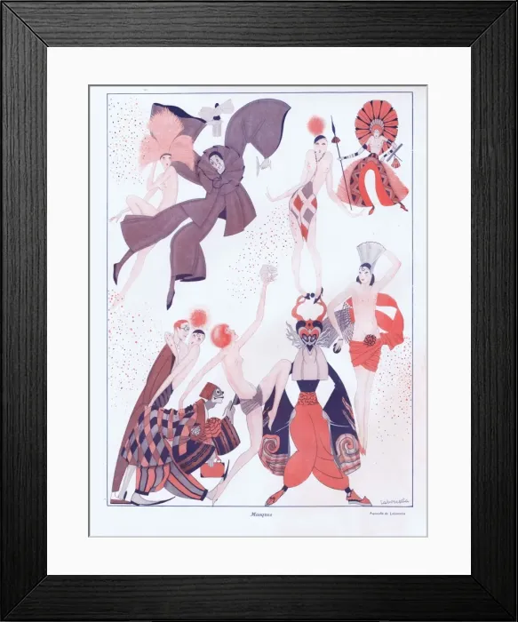 Framed Print : Illustration from Paris Plaisirs number 45, March 1926 Framed Print : Illustration from Paris Plaisirs number 45, March 1926