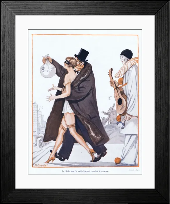 Framed Print : Illustration from Paris Plaisirs number 63, September 1927 Framed Print : Illustration from Paris Plaisirs number 63, September 1927