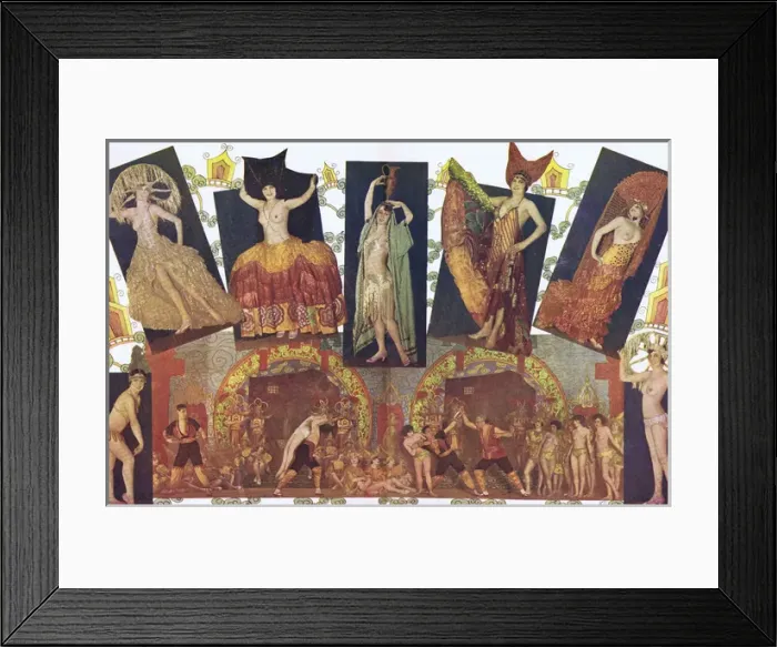 Framed Print : A scene from Paris-New York at the Casino de Paris Framed Print : A scene from Paris-New York at the Casino de Paris