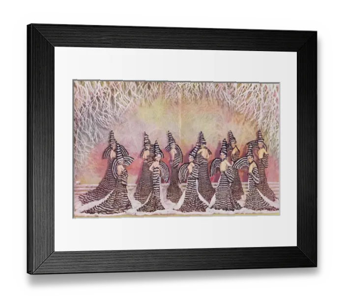 Framed Print : A scene from Les Ailes de Paris at the Casino de Paris Framed Print : A scene from Les Ailes de Paris at the Casino de Paris