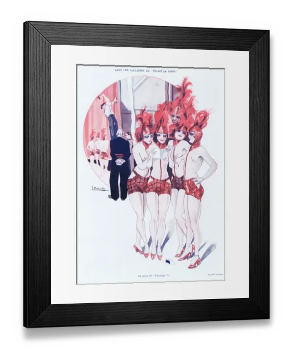 Framed Print : Illustration from Paris Plaisirs number 60, June 1927 Framed Print : Illustration from Paris Plaisirs number 60, June 1927