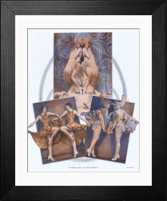 Framed Print : The Dodge Sisters appearing at the Folies Bergere Framed Print : The Dodge Sisters appearing at the Folies Bergere