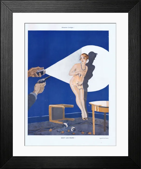 Framed Print : Illustration from Paris Plaisirs number 71, May 1928 Framed Print : Illustration from Paris Plaisirs number 71, May 1928