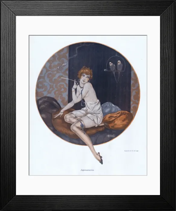 Framed Print : Illustration from Paris Plaisirs number 82, April 1929