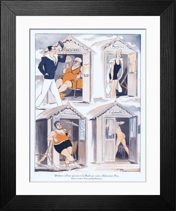 Framed Print : Illustration from Paris Plaisirs number 86, August 1929 Framed Print : Illustration from Paris Plaisirs number 86, August 1929