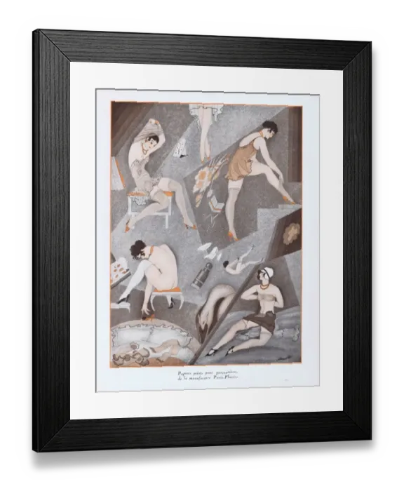 Framed Print : Illustration from Paris Plaisirs number 87, September 1929 Framed Print : Illustration from Paris Plaisirs number 87, September 1929