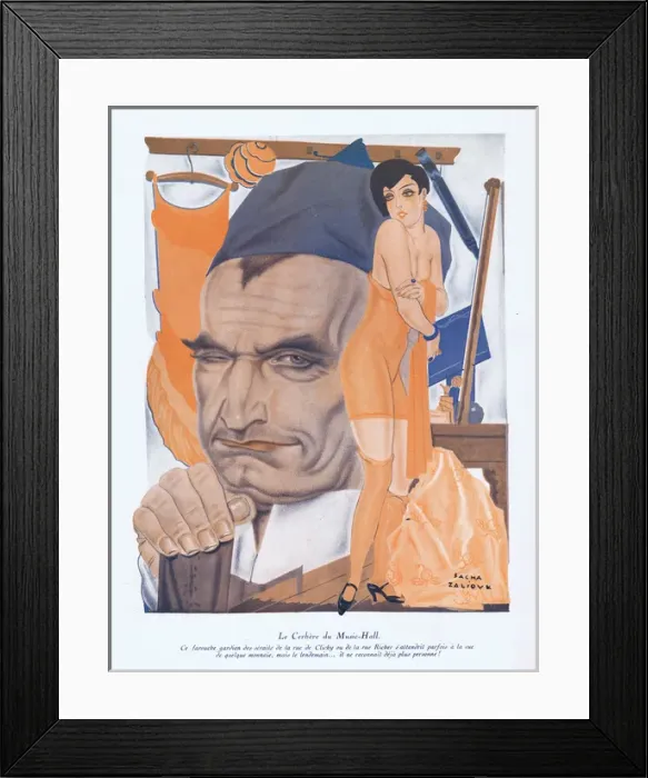 Framed Print : Illustration from Paris Plaisirs number 87, September 1929 Framed Print : Illustration from Paris Plaisirs number 87, September 1929