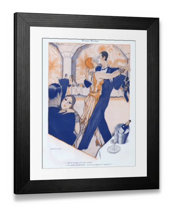 Framed Print : Illustration from Paris Plaisirs number 93, March 1930 Framed Print : Illustration from Paris Plaisirs number 93, March 1930