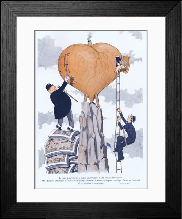 Framed Print : Illustration from Paris Plaisirs number 95, May 1930 Framed Print : Illustration from Paris Plaisirs number 95, May 1930
