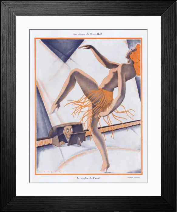 Framed Print : Illustration from Paris Plaisirs number 99, September 1930 Framed Print : Illustration from Paris Plaisirs number 99, September 1930