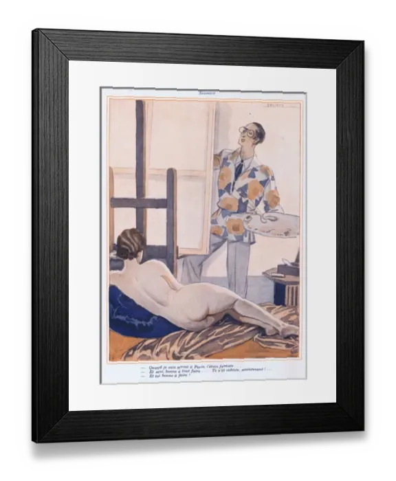Framed Print : Illustration from Paris Plaisirs number 100, October 1930 Framed Print : Illustration from Paris Plaisirs number 100, October 1930