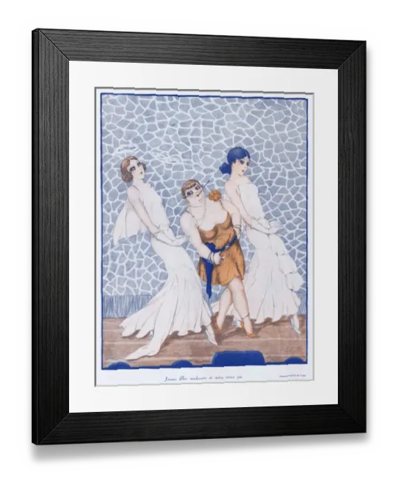 Framed Print : Illustration from Paris Plaisirs number 100, October 1930 Framed Print : Illustration from Paris Plaisirs number 100, October 1930