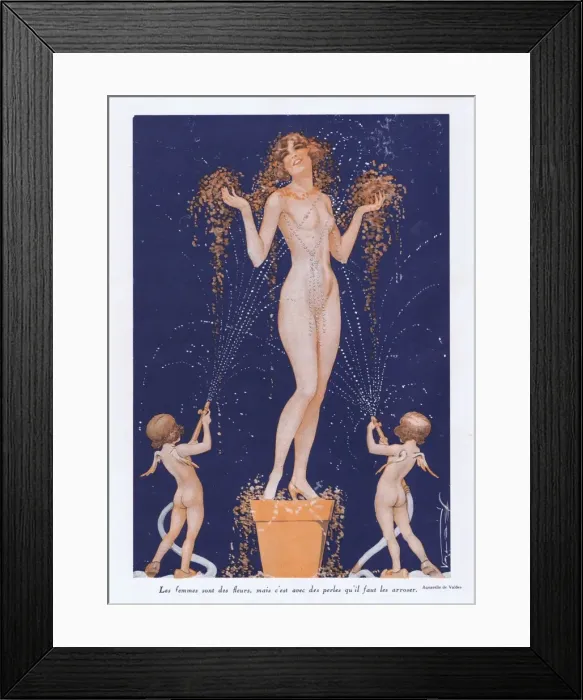 Framed Print : Illustration from Paris Plaisirs number 98, August 1930 Framed Print : Illustration from Paris Plaisirs number 98, August 1930