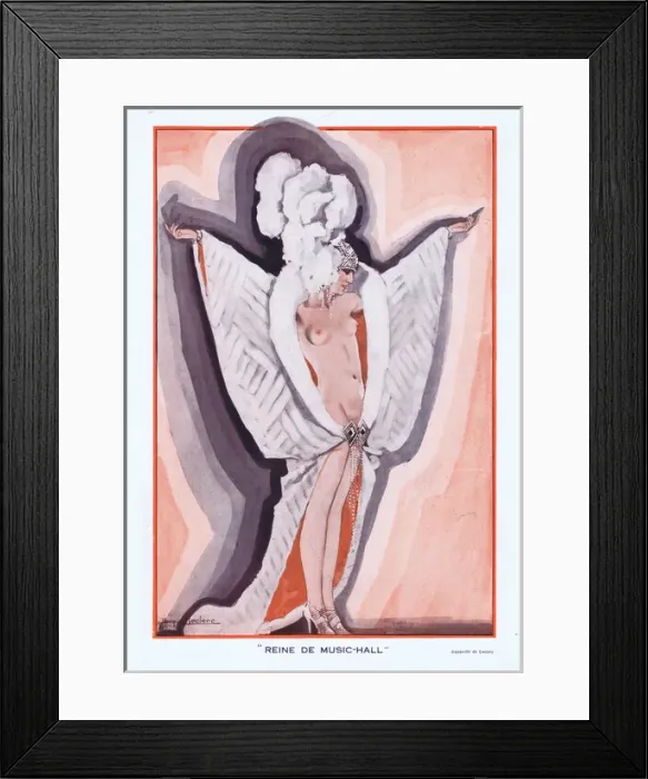 Framed Print : Illustration from Paris Plaisirs number 106, April 1931 Framed Print : Illustration from Paris Plaisirs number 106, April 1931
