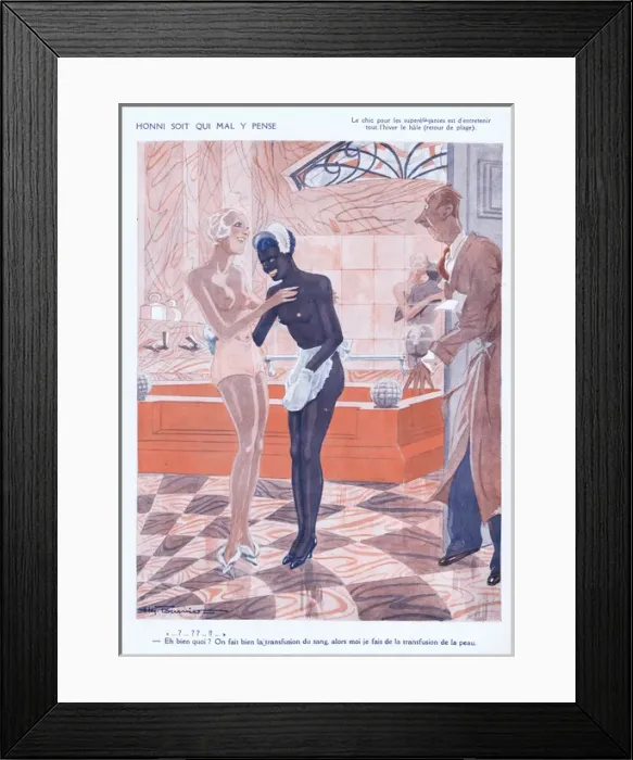 Framed Print : Illustration from Paris Plaisirs number 115, January 1932 Framed Print : Illustration from Paris Plaisirs number 115, January 1932