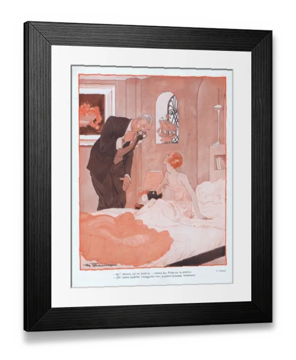 Framed Print : Illustration from Paris Plaisirs number 123, October 1932 Framed Print : Illustration from Paris Plaisirs number 123, October 1932